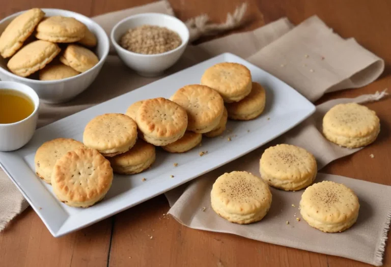 Biscuits à l’huile d’olive, sésame, miel et quinoa
