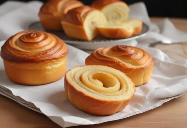 Brioche roulée à la compote de pommes