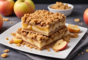 Carré aux pommes façon crumble