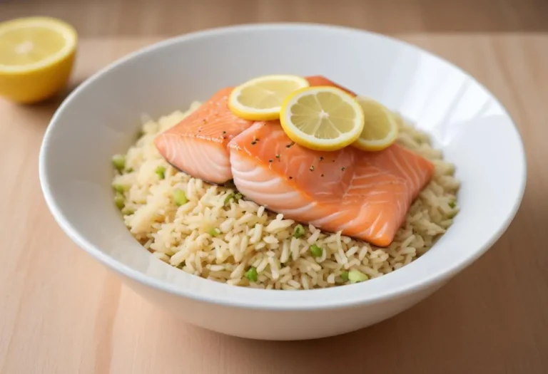 Chou au saumon cuit à la vapeur