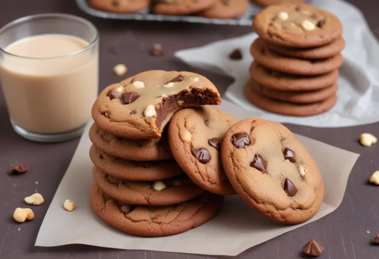 Cookies chocolat au lait et éclats de noix de cajou