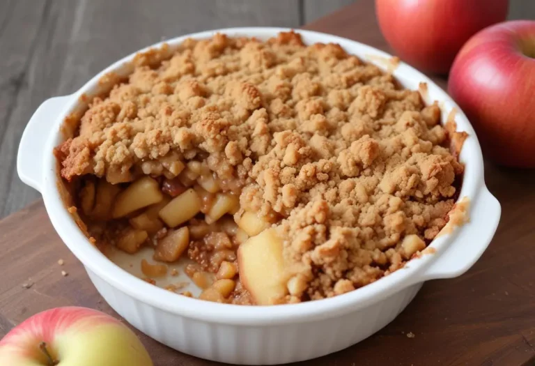Crumble aux pommes revisité