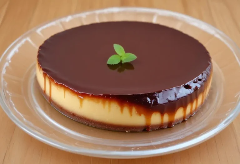 Flan pâtissier sans pâte au chocolat