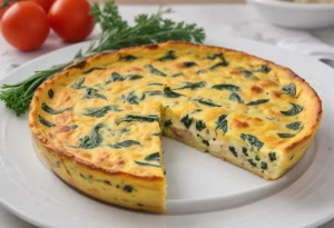 Frittata aux épinards (et poulet)