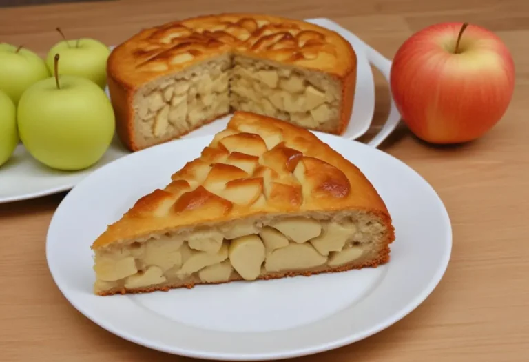 Gâteau au tofu soyeux et aux pommes