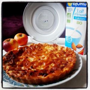 Gâteau léger aux pommes et au lait d’amande