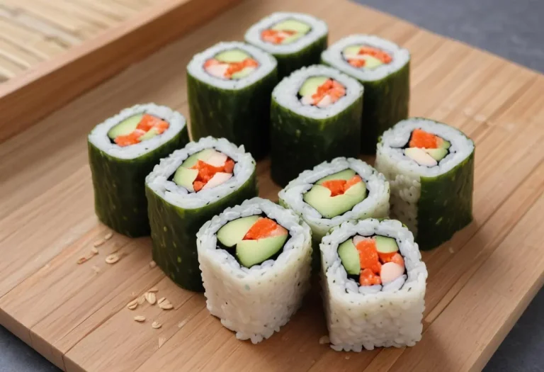 Makis au concombre et graines de sésame