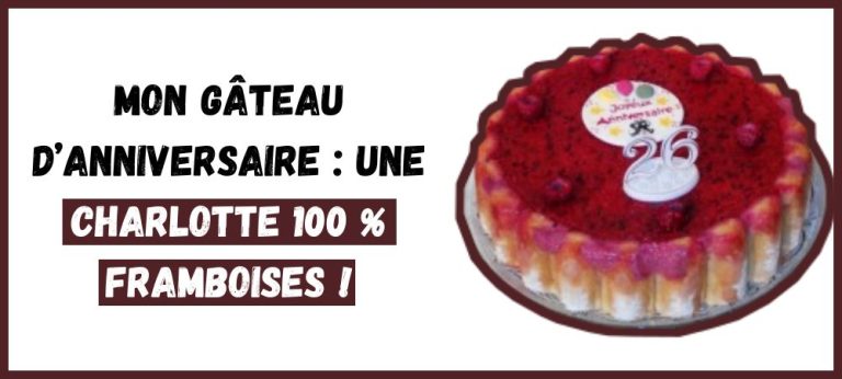 Mon Gâteau d’Anniversaire : une Charlotte 100 % Framboises !