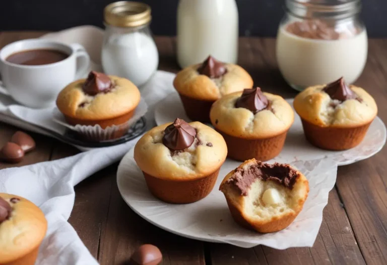 Muffins moelleux aux blancs d’oeufs et Nutella