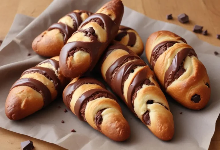 Pains viennois et leurs pépites de chocolat
