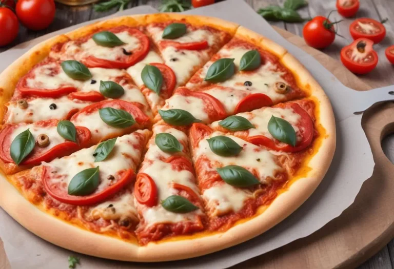 Pizza épicée aux trois poivrons