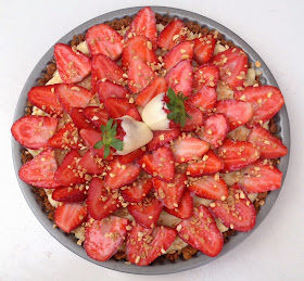 Tarte aux Fraises et Fond de Tarte aux Spéculoos sans Cuisson