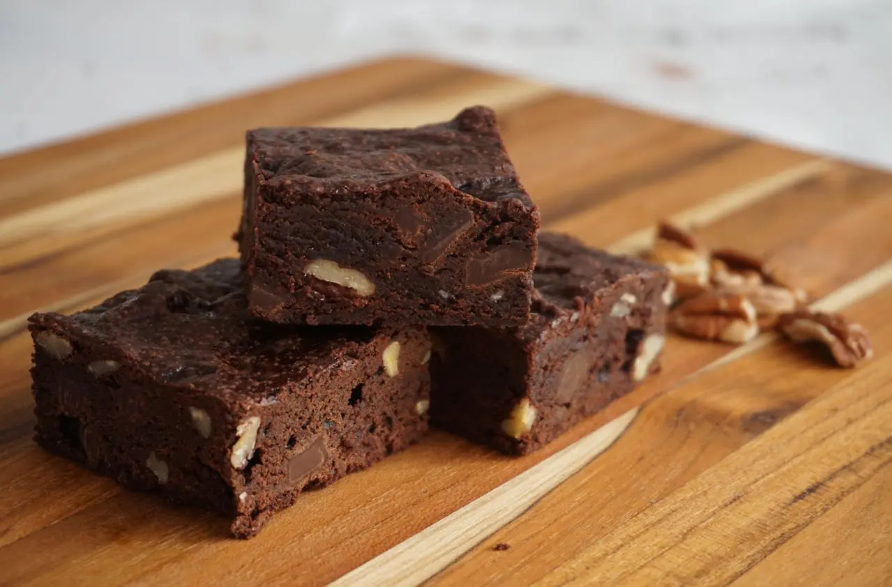 brownie citron chocolat blanc​