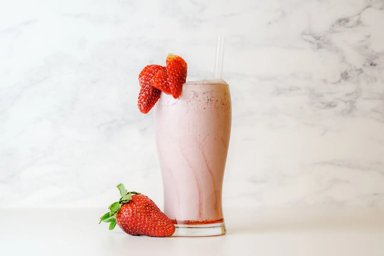 milkshake banane fraise