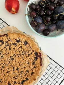 Tarte aux Prunes et Amandes